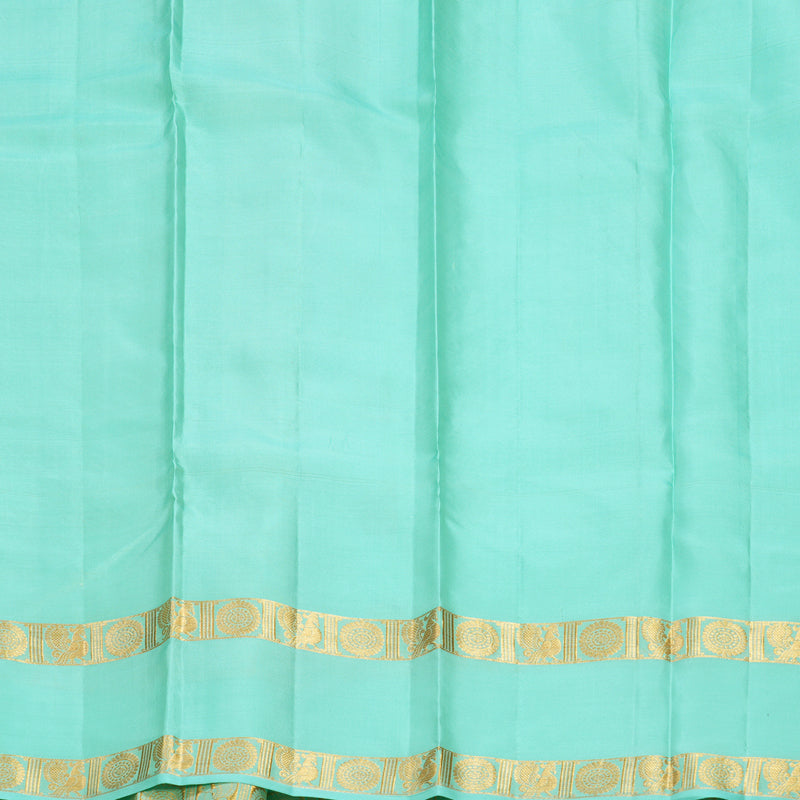 Hayagrivas Handloom Sea Blue Kanjivaram Silk Saree KBF774H19-8
