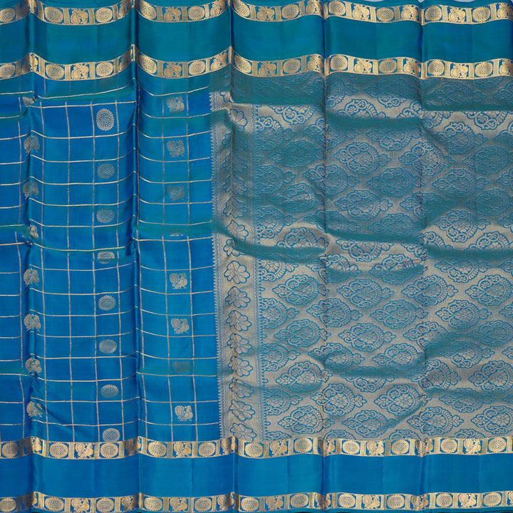 Hayagrivas Handloom Mayilkazhuthu Kanjivaram Silk Saree KBF774H22-1