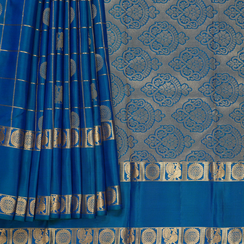 Hayagrivas Handloom Mayilkazhuthu Kanjivaram Silk Saree KBF774H22-1