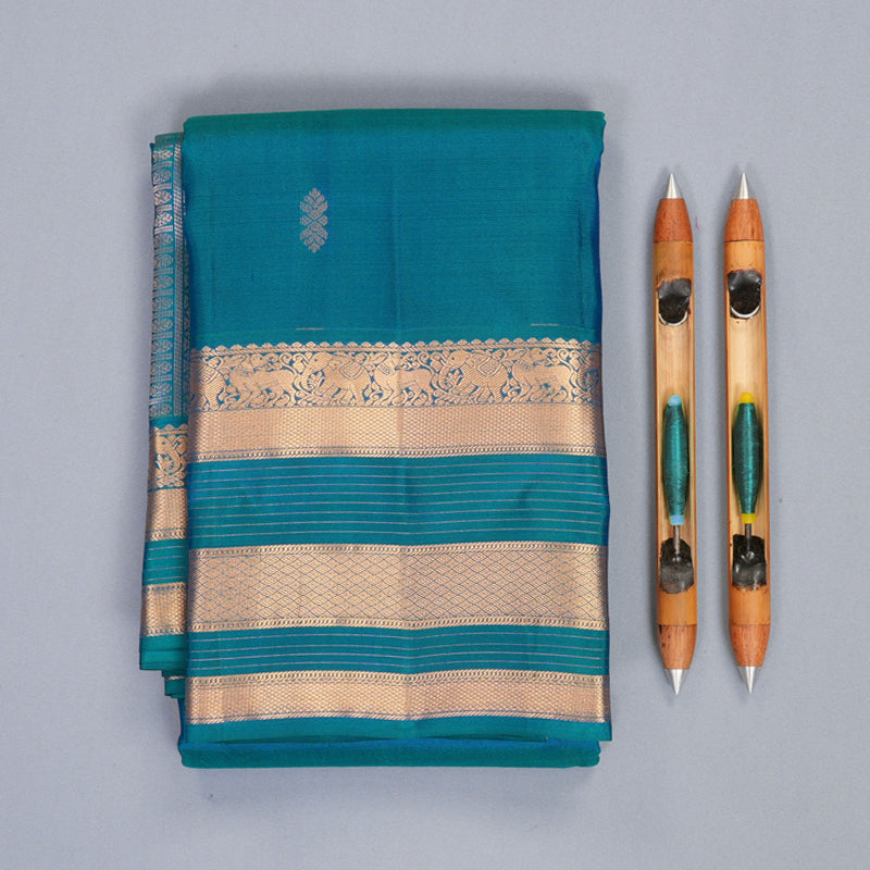 Hayagrivas Handloom Mayilkazhuthu Kanjivaram Silk Saree KBF774H7-4