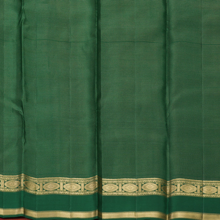 Hayagrivas Handloom Orangish-Pink Kanjivaram Silk Saree KBF774H9-5