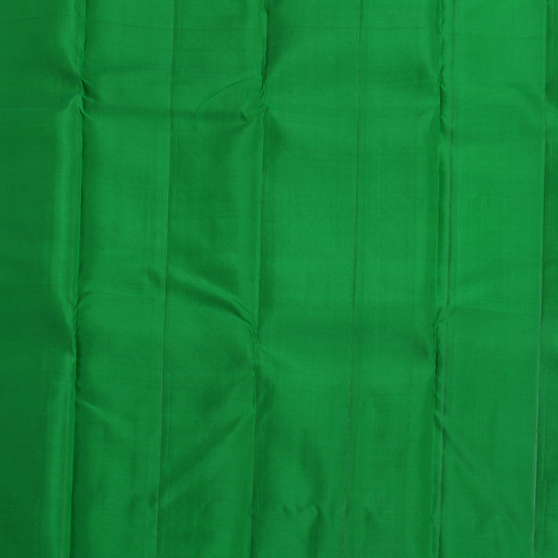Hayagrivas Handloom Sage Green Kanjivaram Silk Saree with Leaf Green Border KBF775H1-18