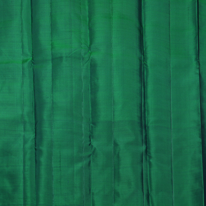 Hayagrivas Handloom Light Brown Kanjivaram Silk Saree with Green Border KBF775H1-3