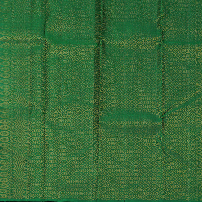 Hayagrivas Handloom Maroon Kanjivaram Silk Saree with Bottle Green Border KBF775H1-7