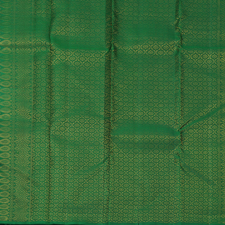 Hayagrivas Handloom Maroon Kanjivaram Silk Saree with Bottle Green Border KBF775H1-7