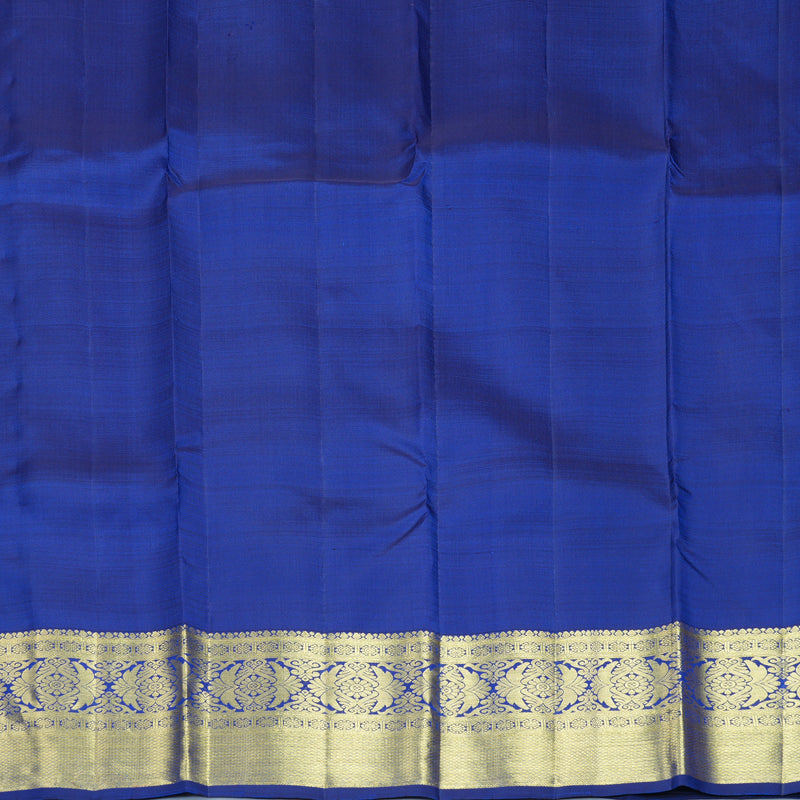Hayagrivas Handloom Mayilkazhuthu Kanjivaram Silk Saree with Ink Blue Border KBF776H1-6