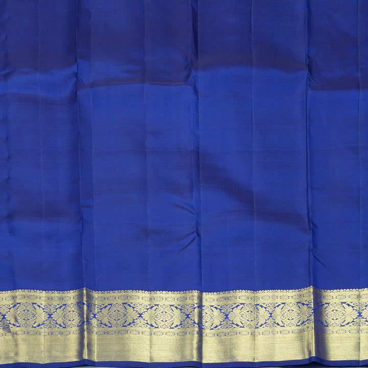 Hayagrivas Handloom Mayilkazhuthu Kanjivaram Silk Saree with Ink Blue Border KBF776H1-6