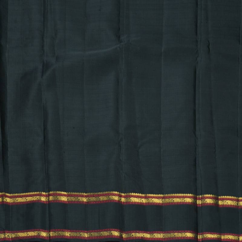 Hayagrivas Handloom Black Kanjivaram Silk Saree KBF786H2-1