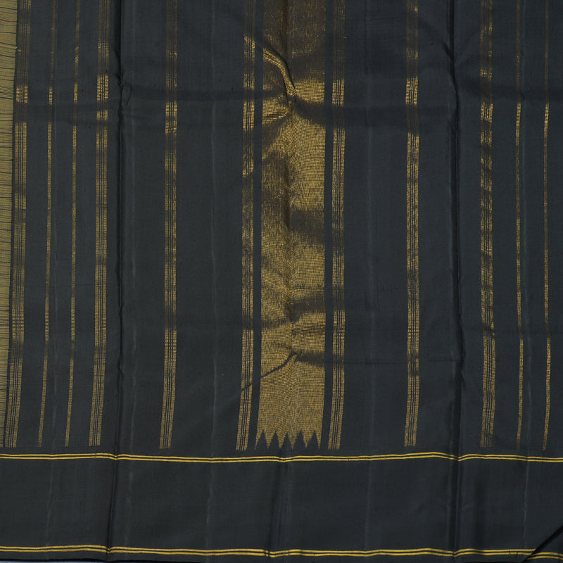 Hayagrivas Handloom Sandal Kanjivaram Silk Saree with Ganga Jamuna Border KBF797H2-1