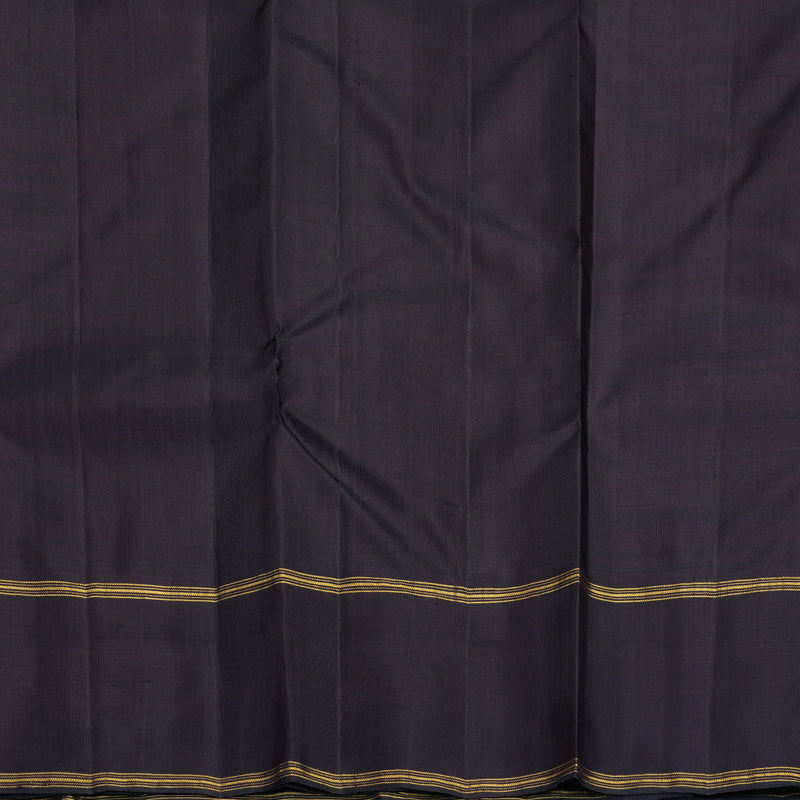 Hayagrivas Handloom Multicolour Checks Kanjivaram Silk Saree with Kanchana Brown Border KBF800H10-2