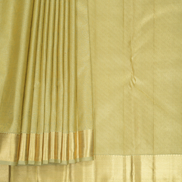 Hayagrivas Handloom Pista Green Kanjivaram Silk Saree KBF803H3-1