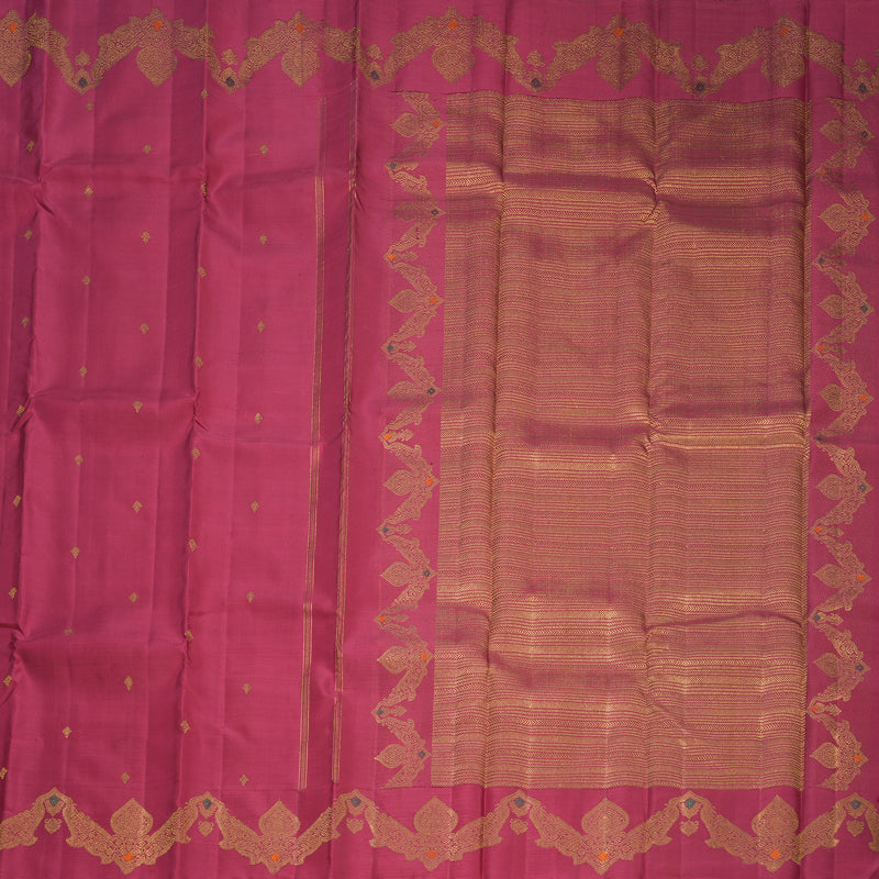 Hayagrivas Handloom Maroon Kanjivaram Silk Saree KBF807H10-1
