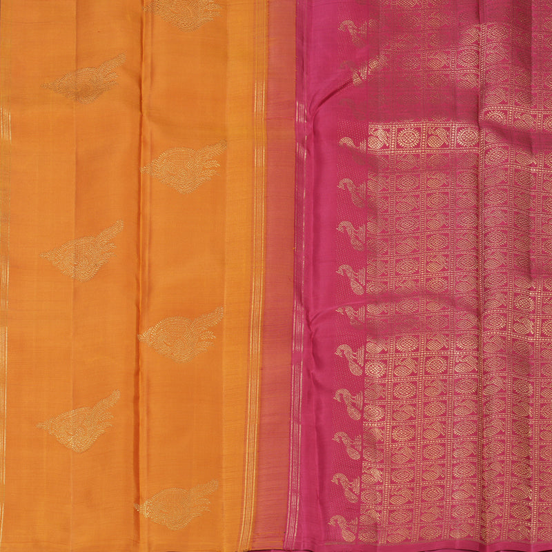 Hayagrivas Handloom Royal Blue Kanjivaram Silk Saree KBF807H5-1