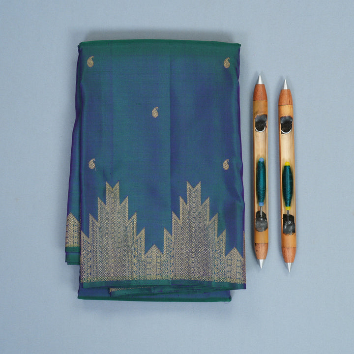 Hayagrivas Handloom Mayilkazhuthu Kanjivaram Silk Saree KBF810H3-1