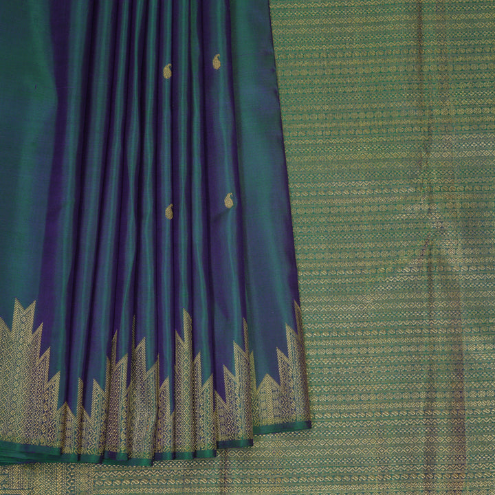 Hayagrivas Handloom Mayilkazhuthu Kanjivaram Silk Saree KBF810H3-1
