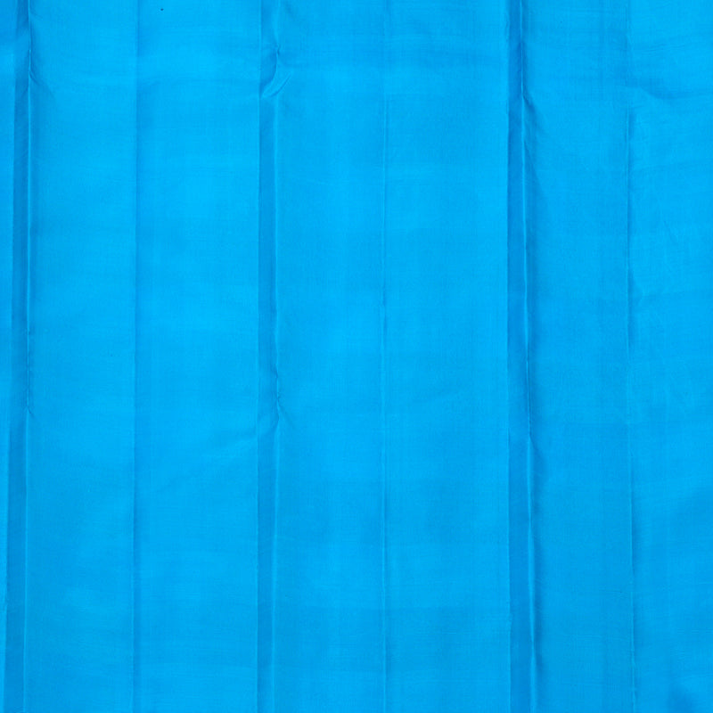 Hayagrivas Handloom Blue &amp; Black Checks Kanjivaram Silk Saree KBF811H1-1