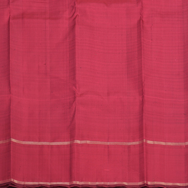 Hayagrivas Handloom Black &amp; White Checks Kanjivaram Silk Saree with Ganga Jamuna Border KBF813H2-2