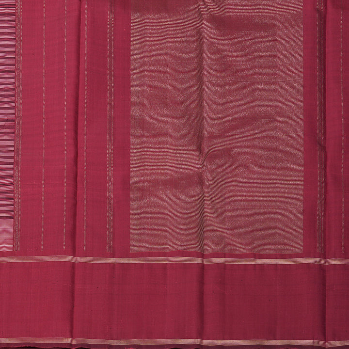 Hayagrivas Handloom Black &amp; White Checks Kanjivaram Silk Saree with Ganga Jamuna Border KBF813H2-2