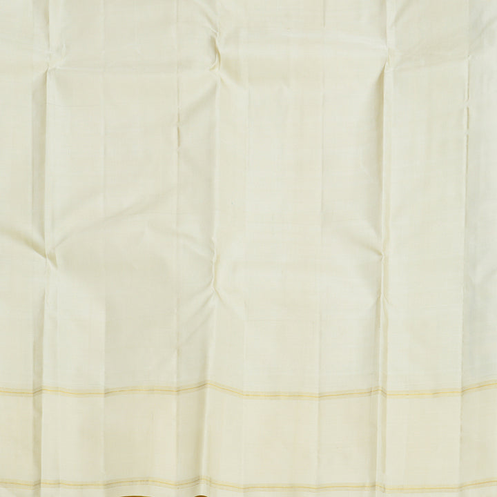 Hayagrivas Handloom Multicolour Checks Kanjivaram Silk Saree with Ivory Border KBF813H9-1