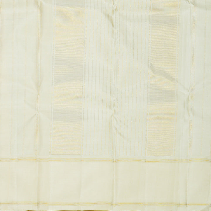 Hayagrivas Handloom Multicolour Checks Kanjivaram Silk Saree with Ivory Border KBF813H9-1