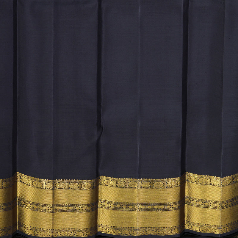 Hayagrivas Handloom Neon Green Kanjivaram Silk Saree with Deep Snuff Border KBF815H2-1