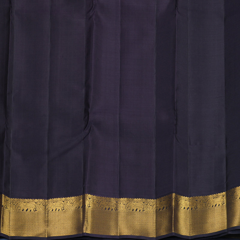 Hayagrivas Handloom Pista Green Kanjivaram Silk Saree with Nagapazham Border KBF815H2-2