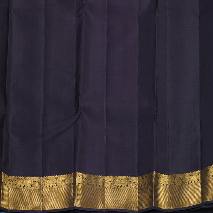 Hayagrivas Handloom Pista Green Kanjivaram Silk Saree with Nagapazham Border KBF815H2-2