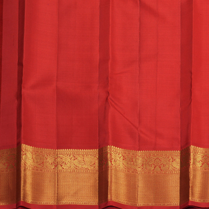 Hayagrivas Handloom Brinjal Purple Kanjivaram Silk Saree with Red Border KBF815H3-1