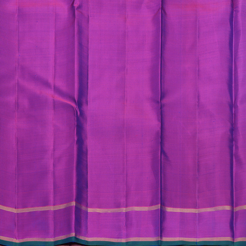 Hayagrivas Handloom Mayilkazhuthu Kanjivaram Silk Saree with Purple Border KBF816H1-1