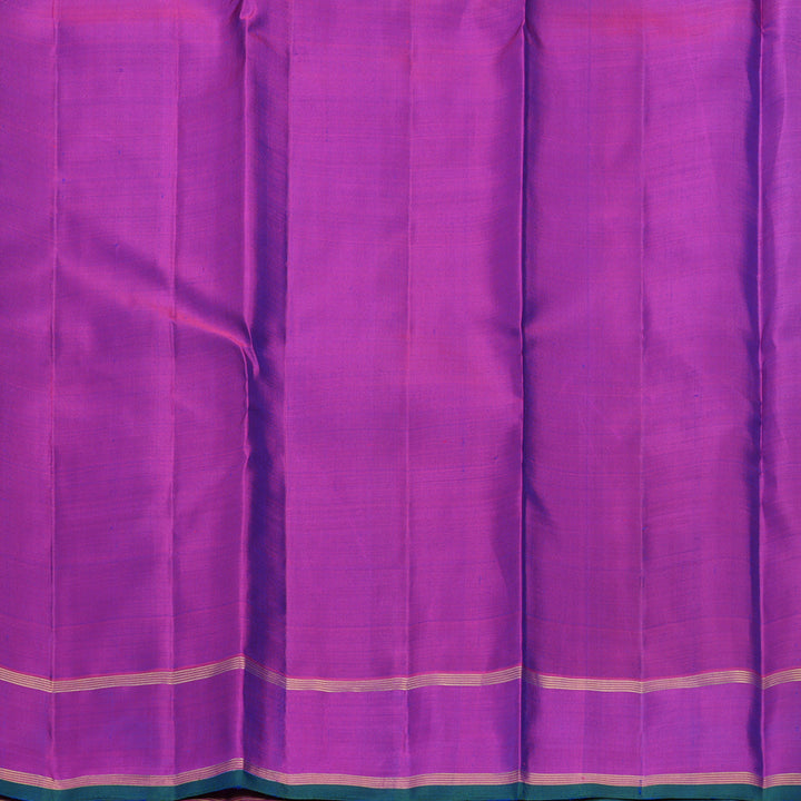 Hayagrivas Handloom Mayilkazhuthu Kanjivaram Silk Saree with Purple Border KBF816H1-1