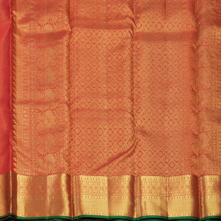 Hayagrivas Handloom Red Kanjivaram Silk Saree KBF816H4-3