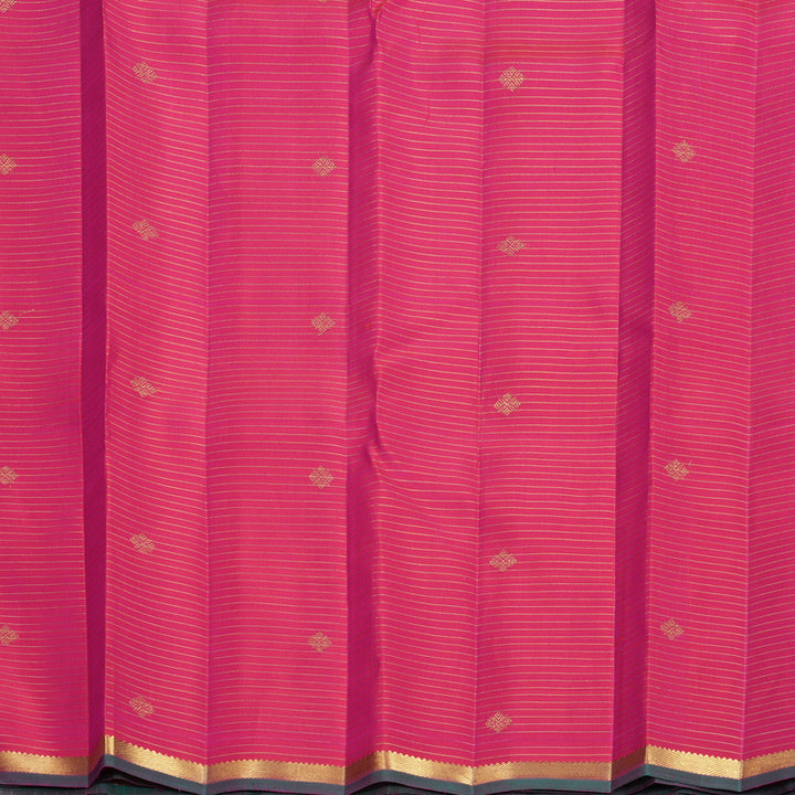 Hayagrivas Handloom Rani Pink Kanjivaram Silk Saree KBF819H6-1