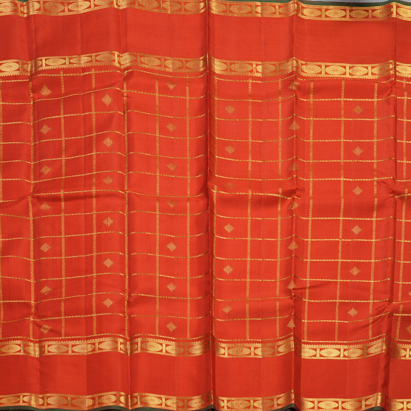 Hayagrivas Handloom Red Kanjivaram Silk Saree KBF81D1-1