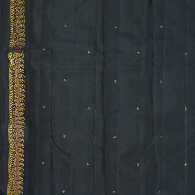 Hayagrivas Handloom Black Kanjivaram Silk Saree SSKBF154H2-1