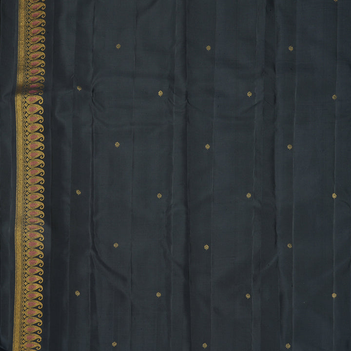 Hayagrivas Handloom Black Kanjivaram Silk Saree SSKBF154H2-1