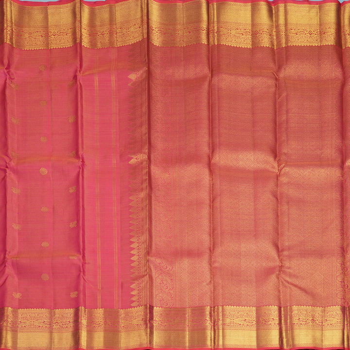 Hayagrivas Handloom Rani Pink Kanjivaram Silk Saree KBF820H6-1