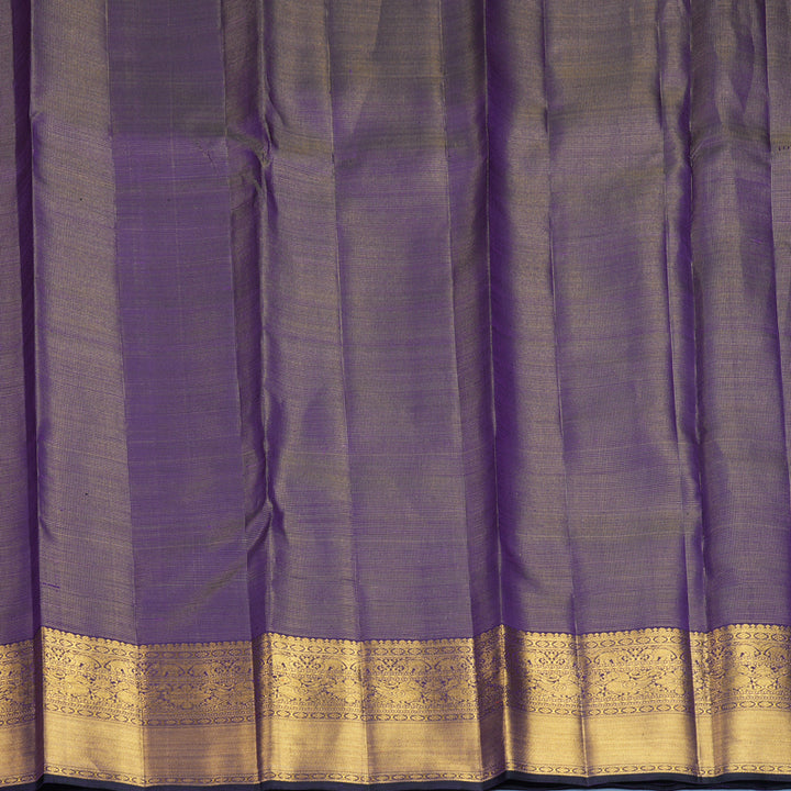 Hayagrivas Handloom Purple Kanjivaram Silk Saree KBF820H6-2