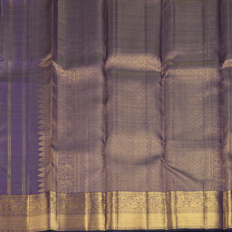 Hayagrivas Handloom Purple Kanjivaram Silk Saree KBF820H6-2