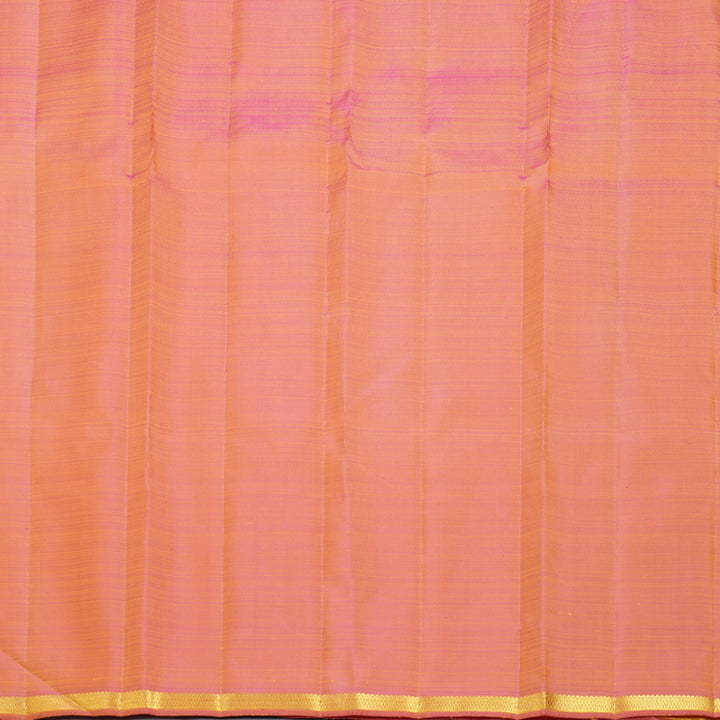 Hayagrivas Handloom Mustard Yellow (Carpet Checks) Kanjivaram Silk Saree KBF822H4-1
