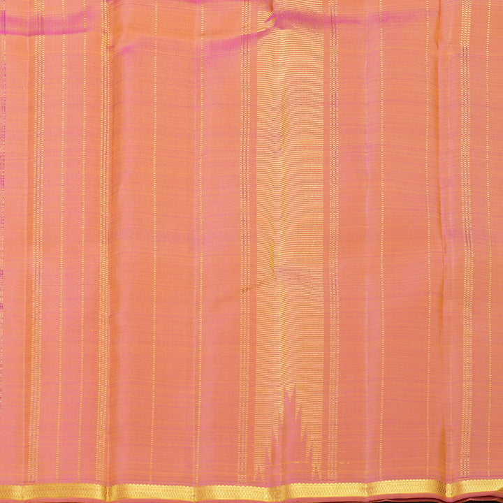 Hayagrivas Handloom Mustard Yellow (Carpet Checks) Kanjivaram Silk Saree KBF822H4-1
