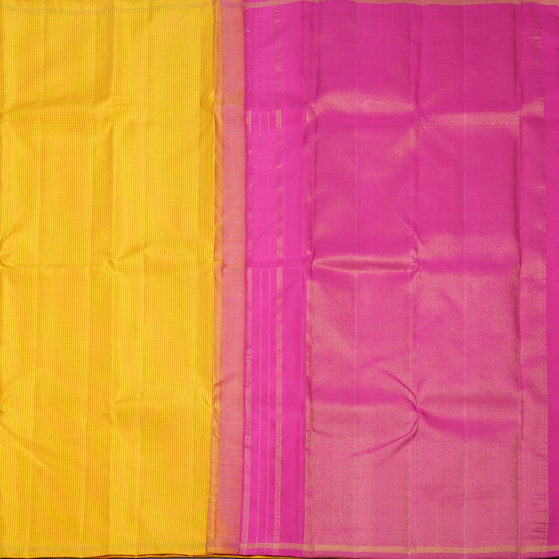 Hayagrivas Handloom Yellow (Zasa Zasa Kattam) Kanjivaram Silk Saree KBF822H7-1