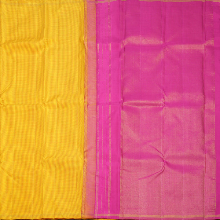 Hayagrivas Handloom Yellow (Zasa Zasa Kattam) Kanjivaram Silk Saree KBF822H7-1
