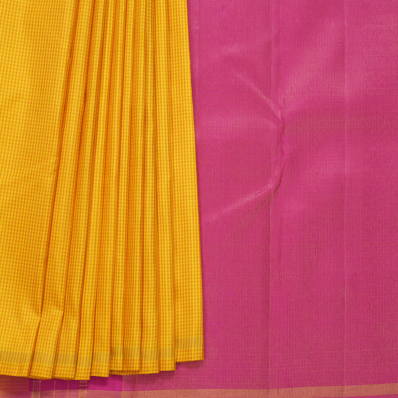 Hayagrivas Handloom Yellow (Zasa Zasa Kattam) Kanjivaram Silk Saree KBF822H7-1