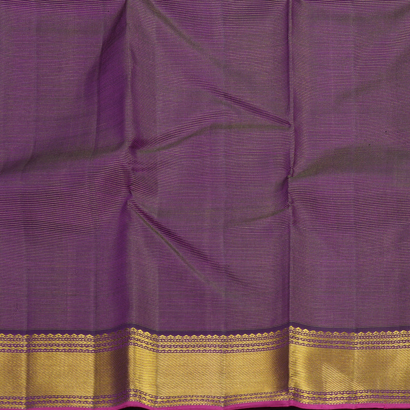 Hayagrivas Handloom Purple Kanjivaram Silk Saree KBF824H3-1