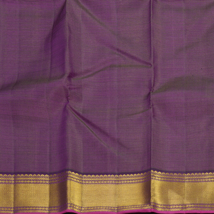 Hayagrivas Handloom Purple Kanjivaram Silk Saree KBF824H3-1