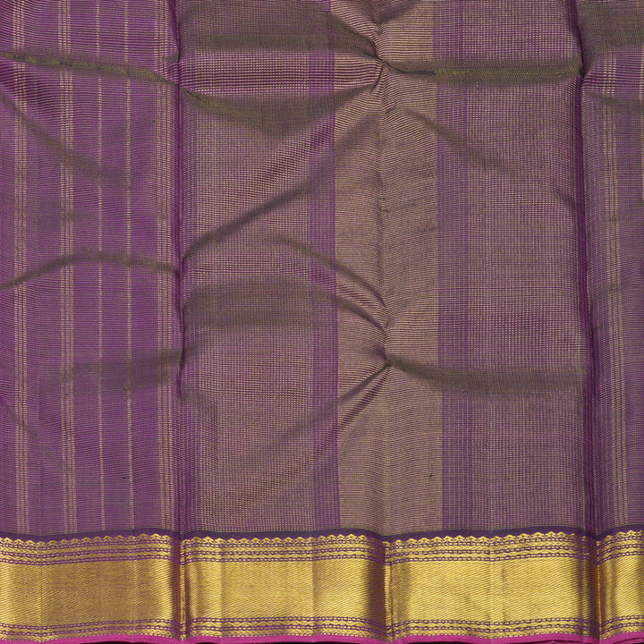 Hayagrivas Handloom Purple Kanjivaram Silk Saree KBF824H3-1