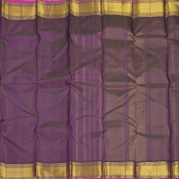 Hayagrivas Handloom Purple Kanjivaram Silk Saree KBF824H3-1