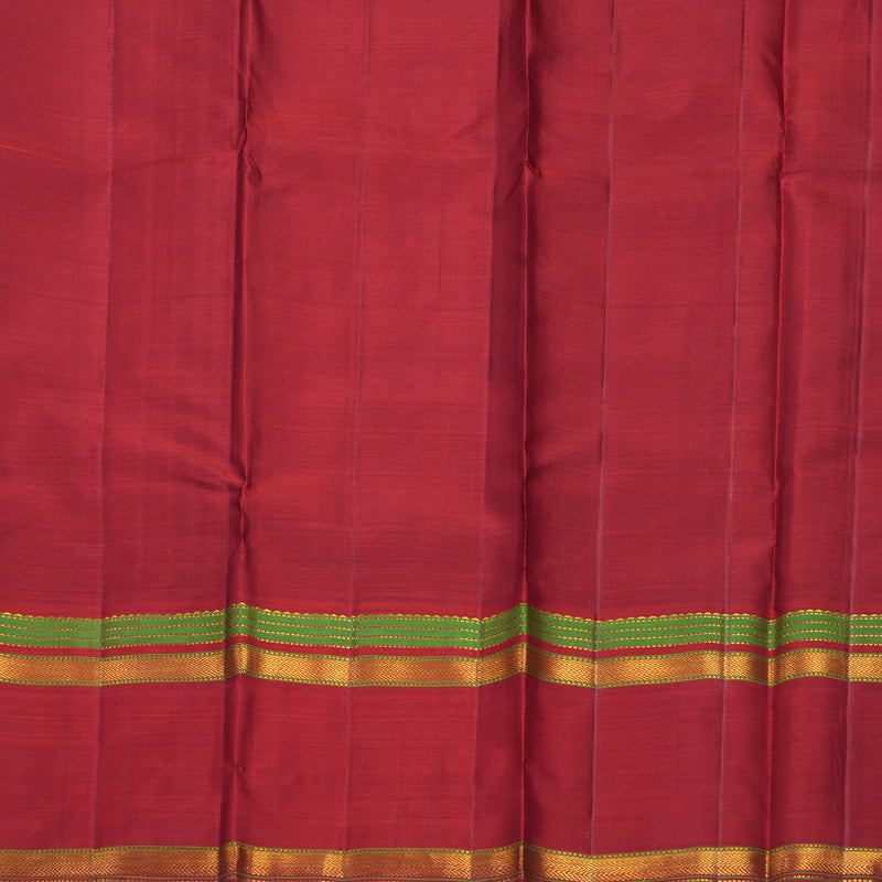 Hayagrivas Handloom Purple Kanjivaram Silk Saree with Maroon Border KBF824H4-1