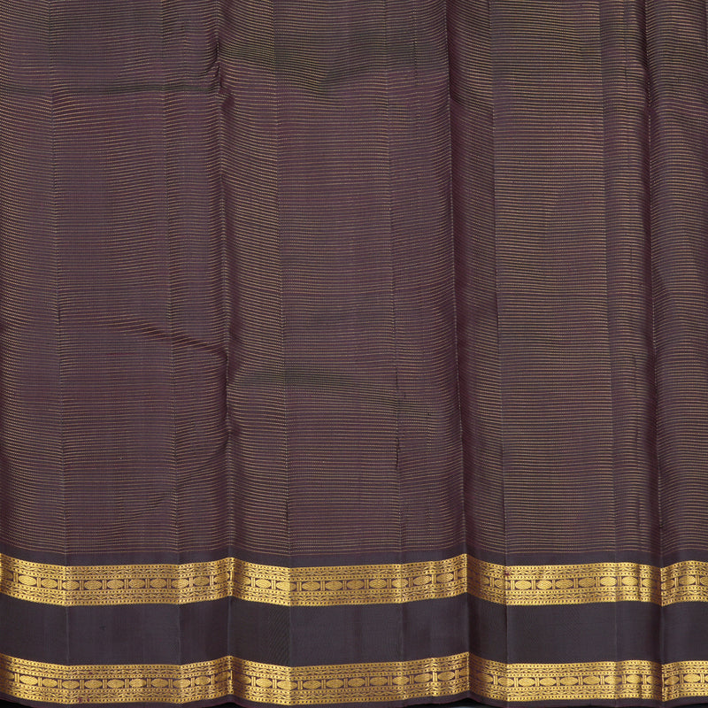 Hayagrivas Handloom Red Kanjivaram Silk Saree with Deep Wine Border KBF824H9-4