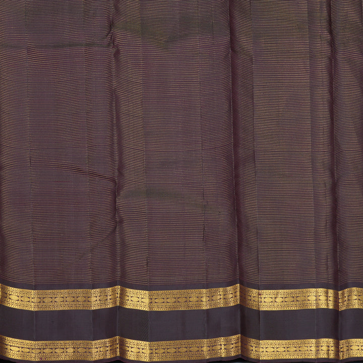 Hayagrivas Handloom Red Kanjivaram Silk Saree with Deep Wine Border KBF824H9-4